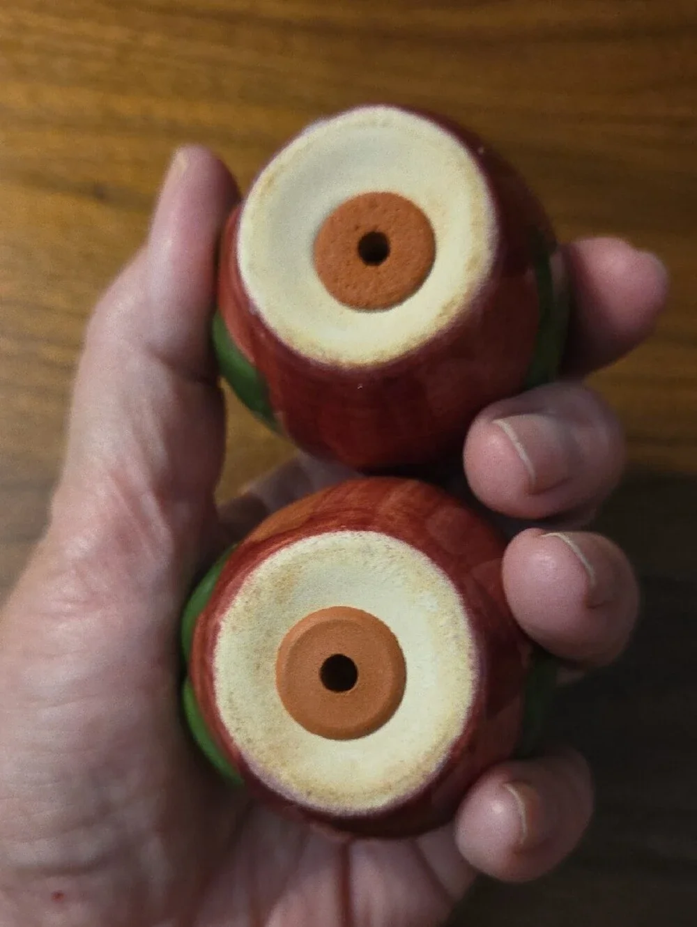 Franciscan Apple Salt And Pepper Shakers